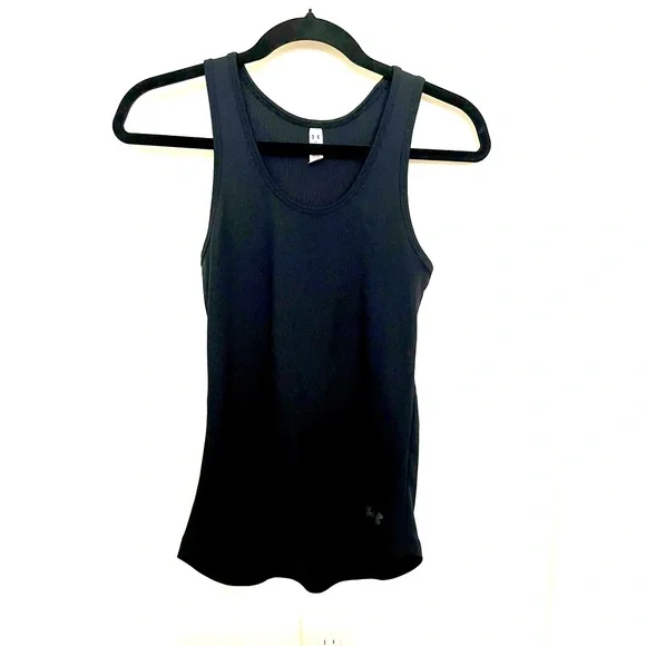 Under Armour Heat Gear Midnight Black Athletic Tank - Picture 1 of 10